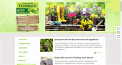 Desktop Screenshot of crumbach-gartencenter.de